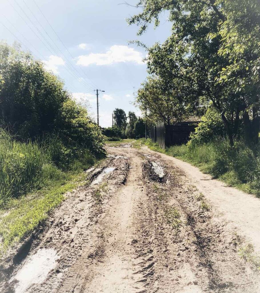Дорога в селе